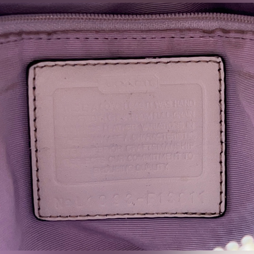 Coach Hampton F13811 | White Leather Satchel Bag | Bag Only | See Photos - Picture 16 of 16